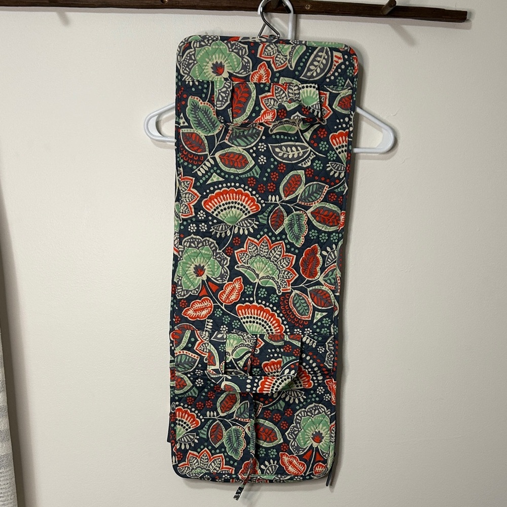 Vera Bradley Floral Hanging Organizer - Red, Green, Blue - Picture 3 of 5